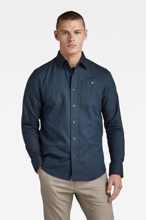 regular fit overhemd Bristum 2.0 rank blue/dark black