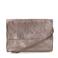 Manfield metallic leren crossbody tas brons