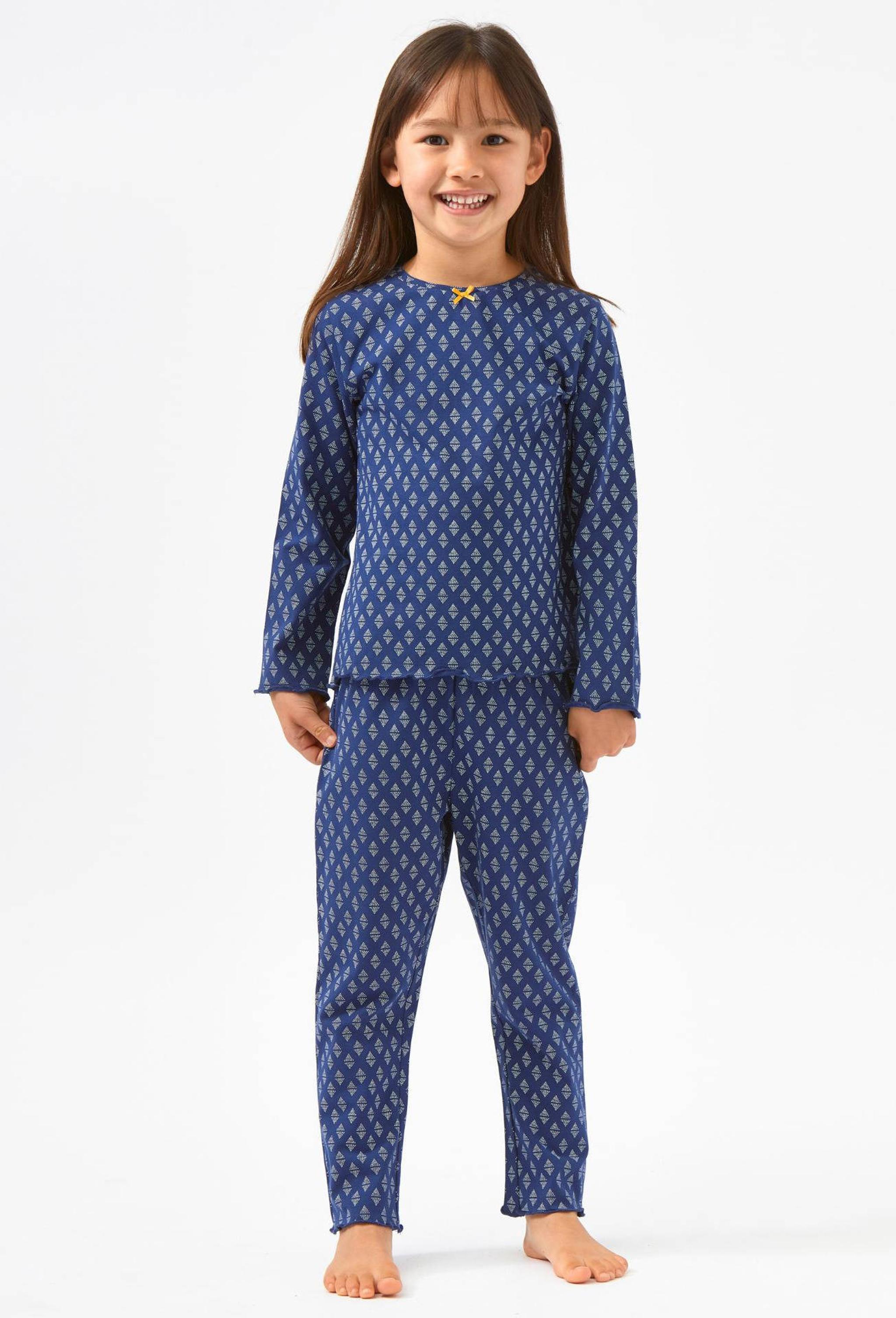 Little Label pyjama met all over print donkerblauw | wehkamp