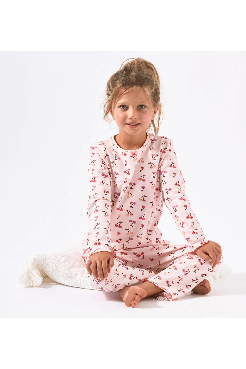 Pyjama Lable Little Label pyjama met all over print roze | wehkamp