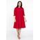 YOEK blousejurk DOLCE van travelstof rood