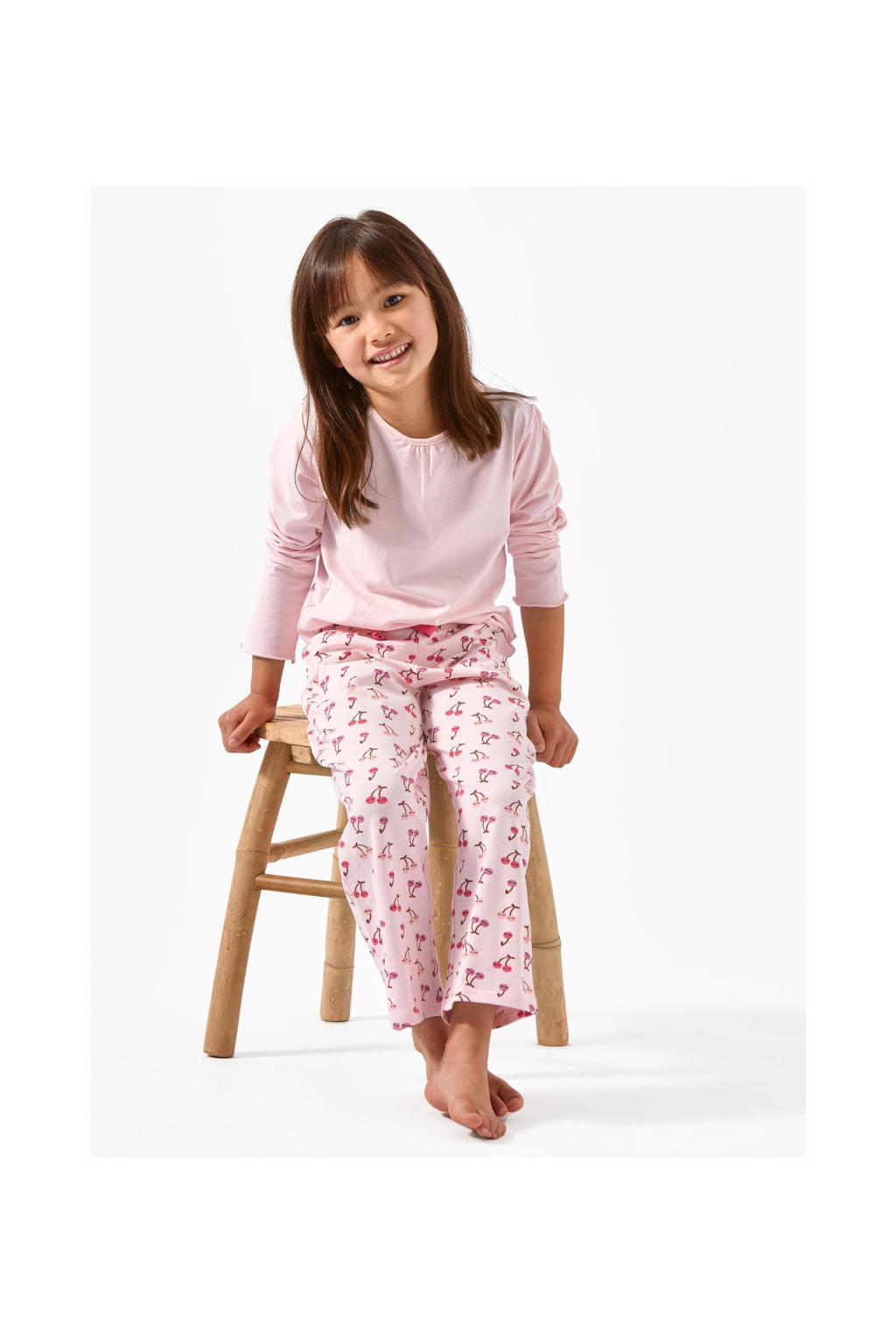 Pyjama Lable Little Label pyjama met katoen roze | wehkamp