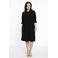 YOEK blousejurk DOLCE van travelstof zwart