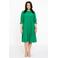 YOEK blousejurk DOLCE van travelstof groen