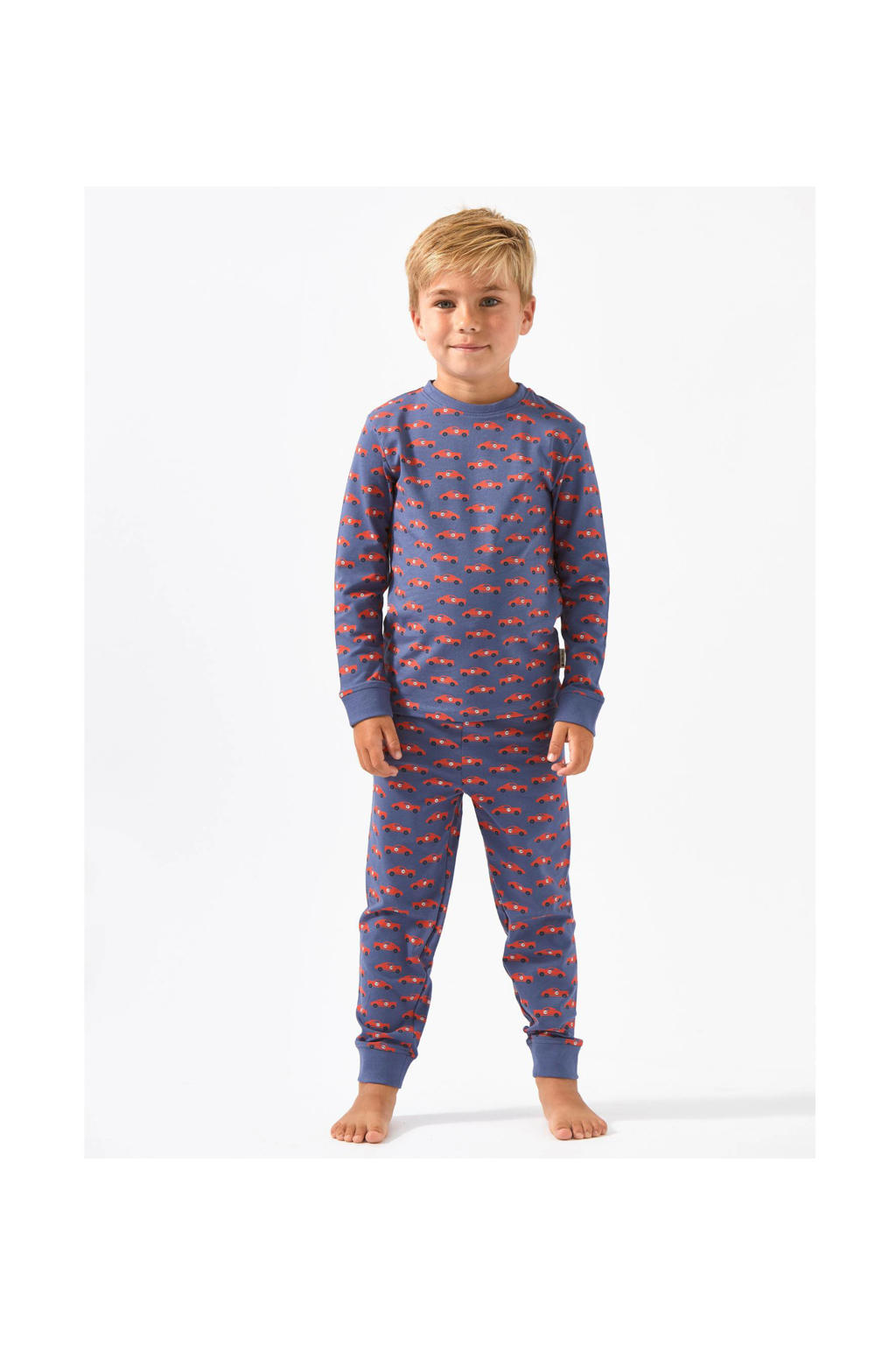 Pyjama Lable Little Label pyjama met all over print blauw/rood | wehkamp