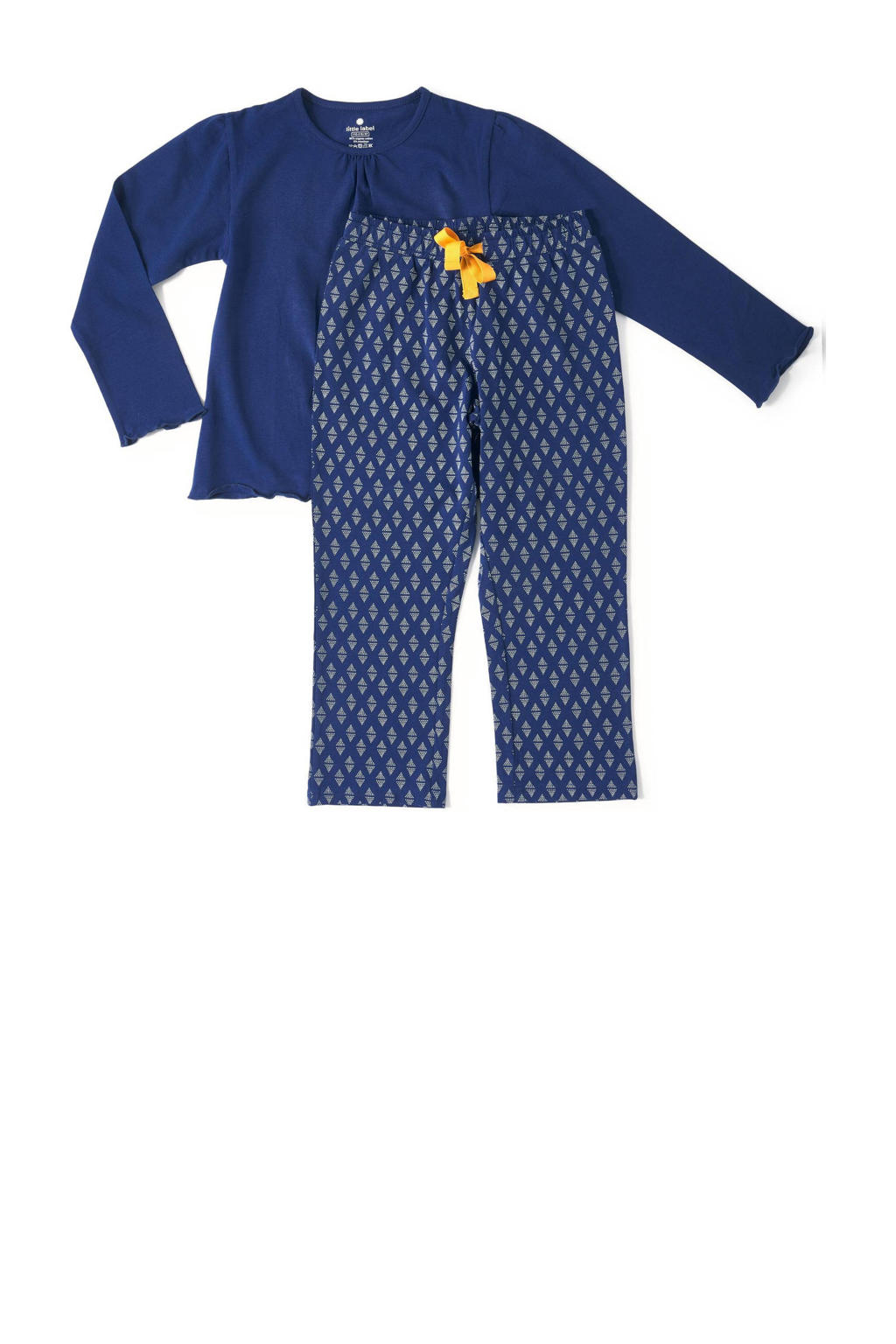 Little Label pyjama met all over print donkerblauw