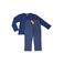 Little Label pyjama met all over print donkerblauw