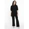 YOEK blouse DOLCE van travelstof zwart