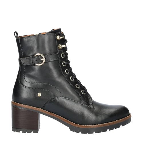 Pikolinos Llanes leren veterboots zwart afbeelding