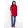 YOEK blouse DOLCE van travelstof rood