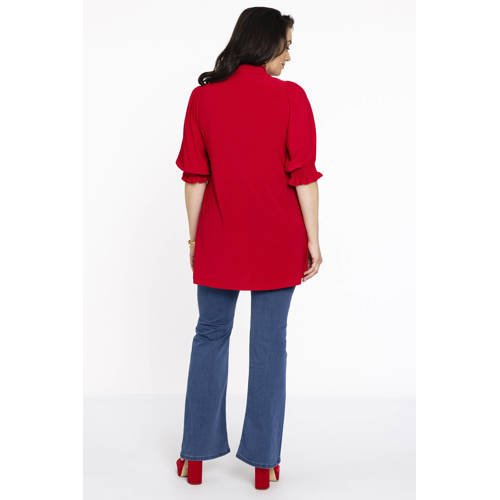 YOEK blouse DOLCE van travelstof rood afbeelding
