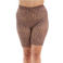 Pamela Mann Plus Size biker short met luipaardprint
