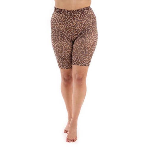 Pamela Mann Plus Size cycling short met luipaardprint afbeelding