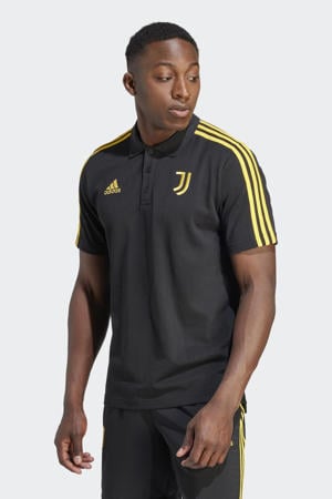 senior Juventus FC voetbalshirt zwart/geel