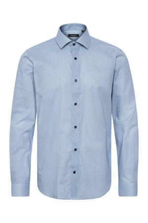 regular fit overhemd MAtrostol BN met all over print  chambray blue