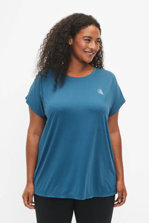Plus Size sport T-shirt turquoise