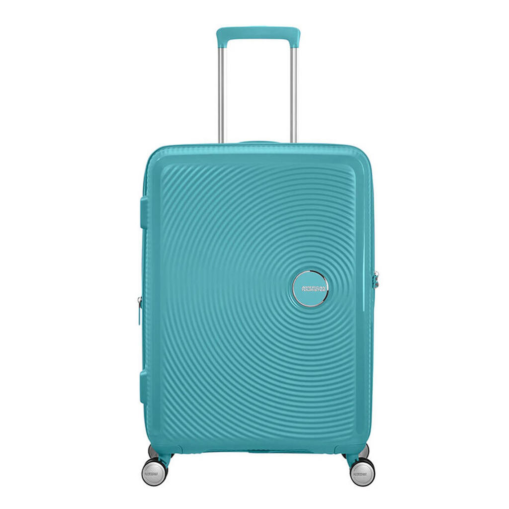 American Tourister  trolley Soundbox 67 cm. Expandable blauw