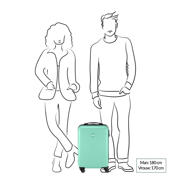 thumbnail: Princess Traveller  trolley PT-01 55 cm. goudkleurig