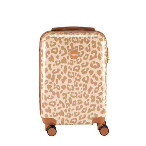 Princess Traveller trolley Animal Print 55 cm. lichtroze/bruin afbeelding