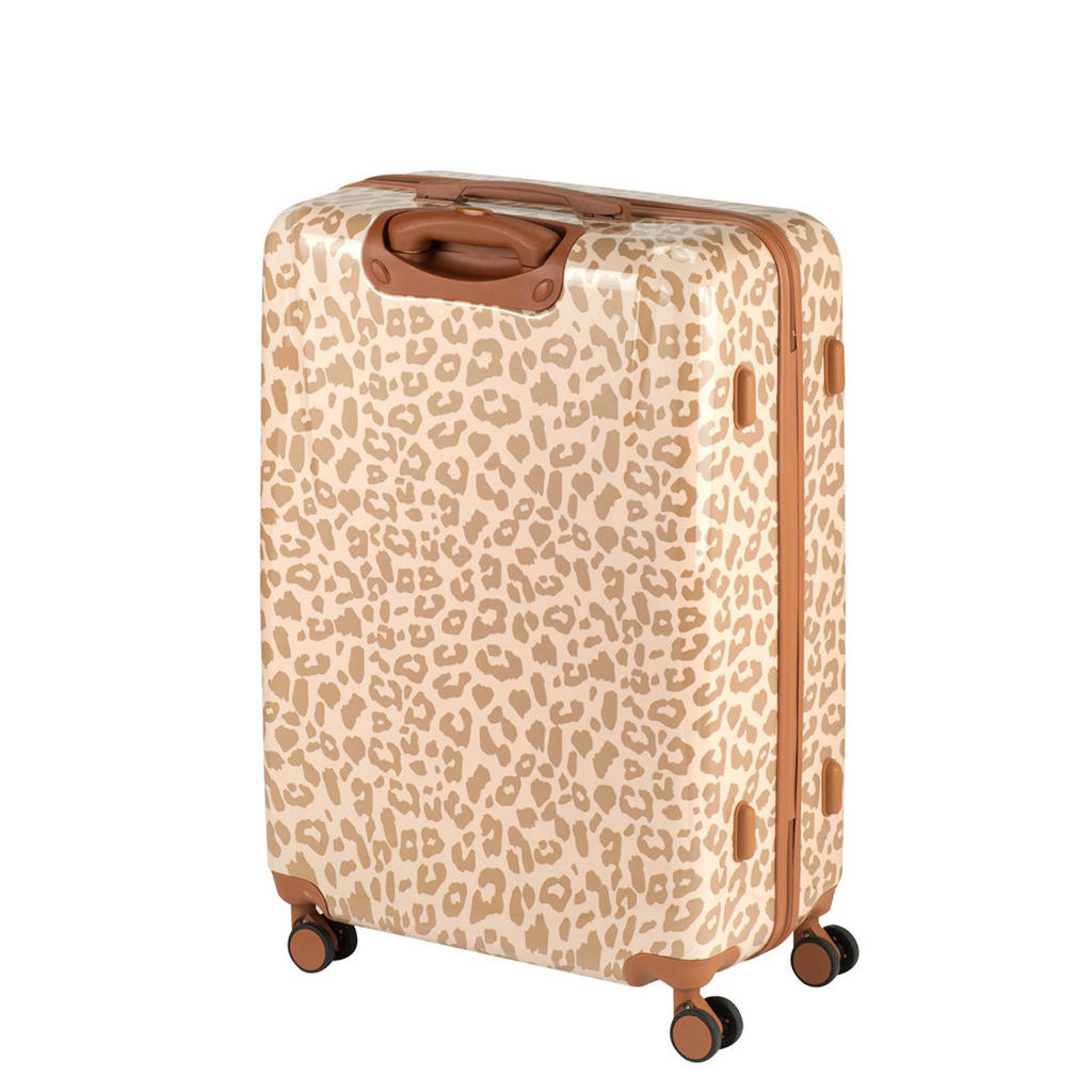 Princess Traveller trolley Animal Print 76 cm. lichtroze wehkamp
