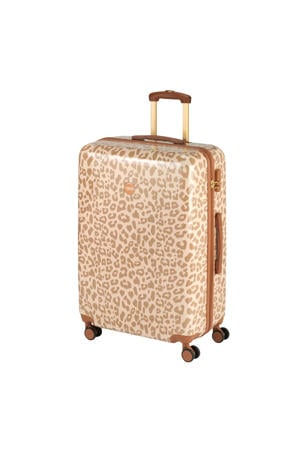 trolley Animal Print 76 cm. lichtroze
