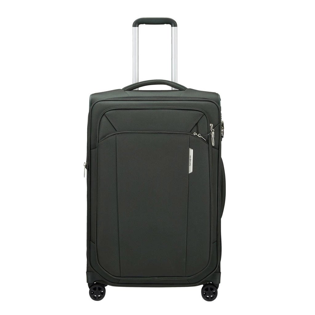 Samsonite trolley Respark 67 cm. Expandable donkergroen