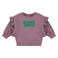 Babyface sweater met tekst paars