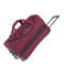Travelite reistas Basics Wheeled Duffle 55 cm. Expandable donkerrood