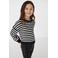 KIDS ONLY GIRL gestreepte trui KOGNEWPIUMO zwart/wit