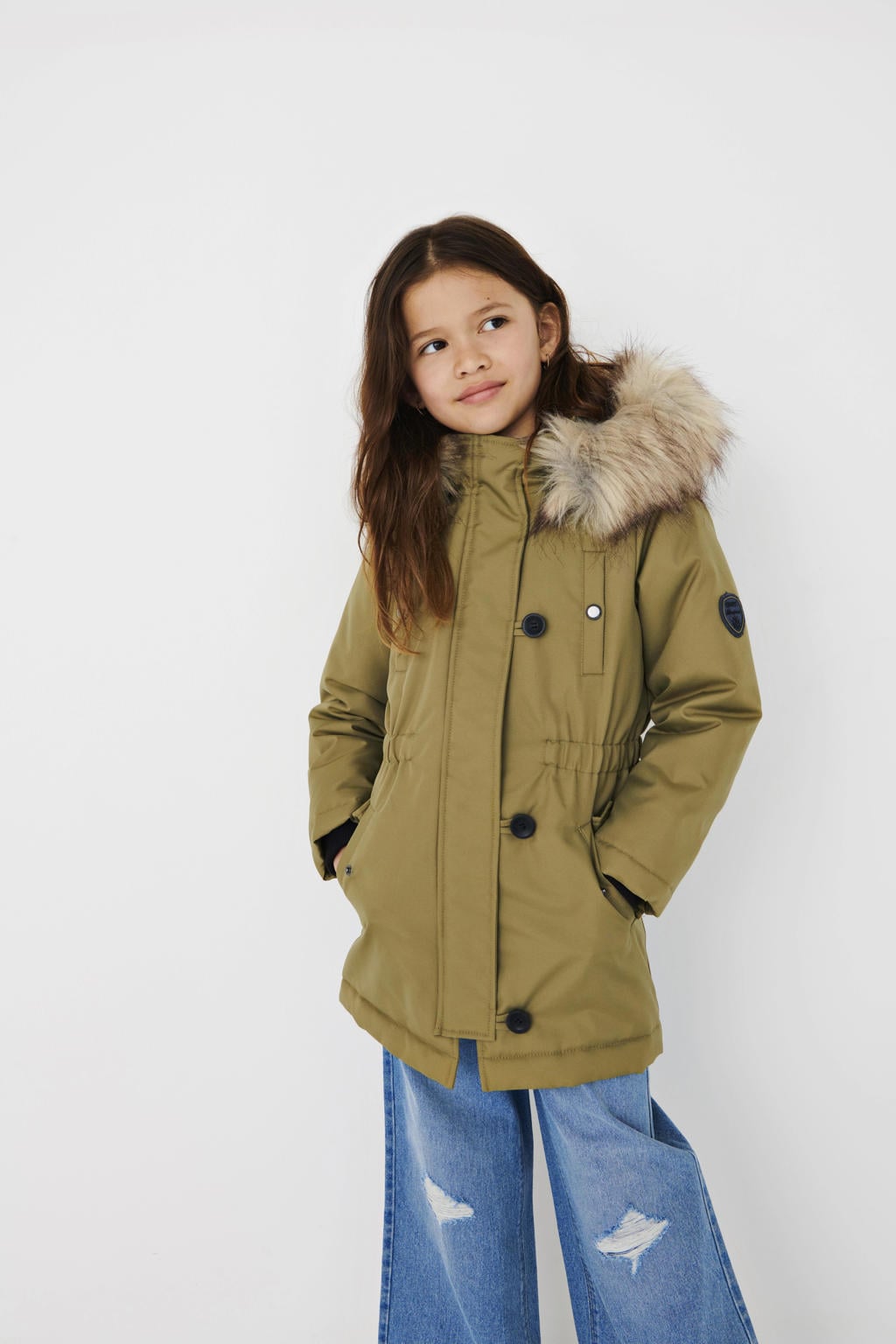 KIDS ONLY GIRL winterjas KOGIRIS lichtgroen