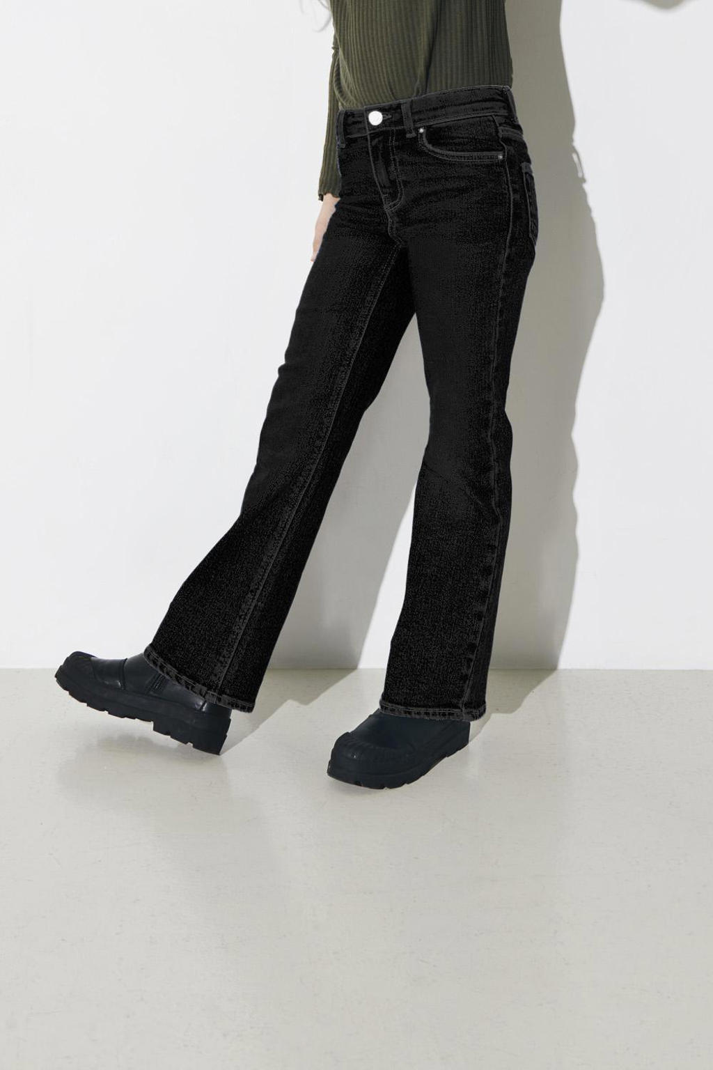 KIDS ONLY GIRL wide leg jeans KOGJUICY black denim