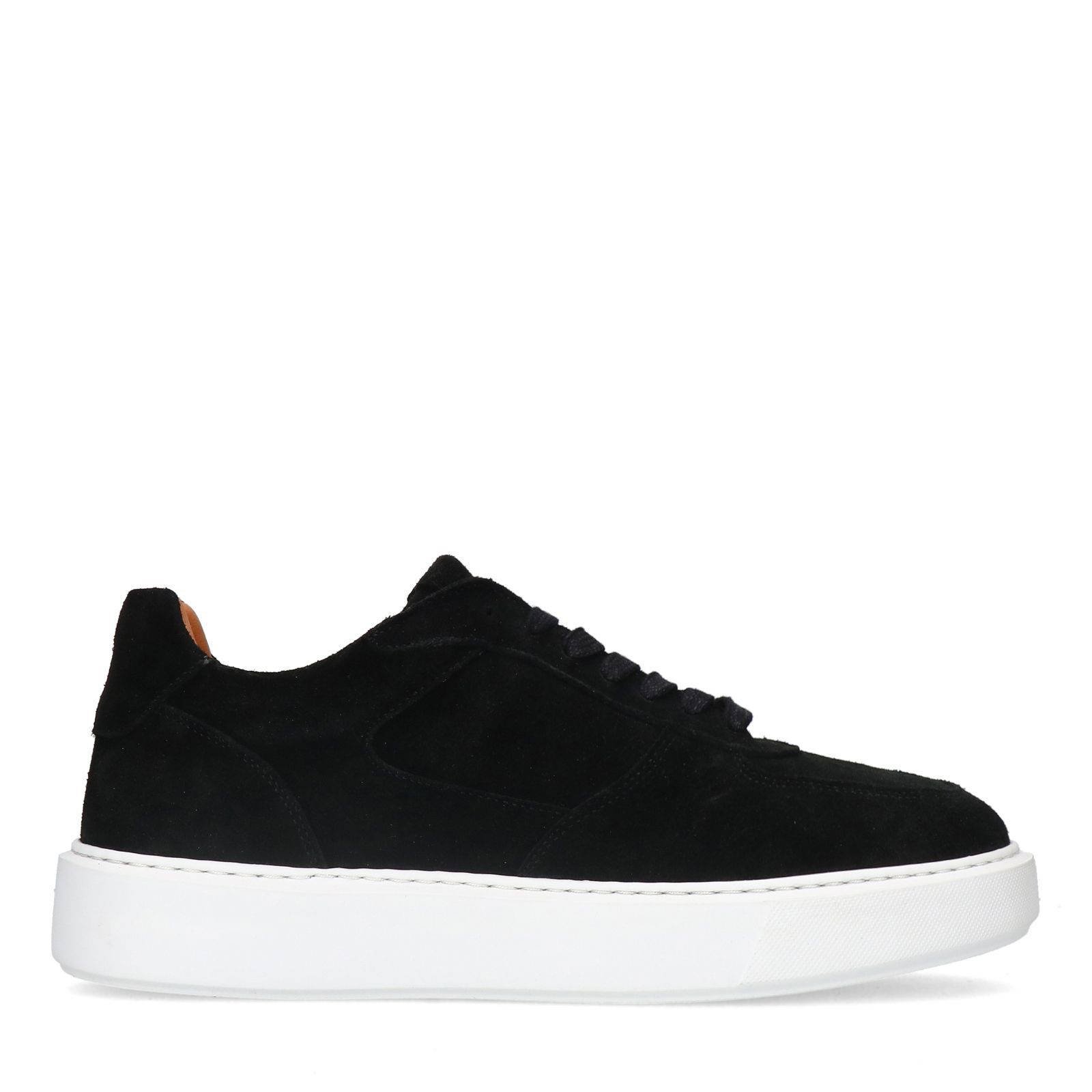 Zwarte discount suede sneakers