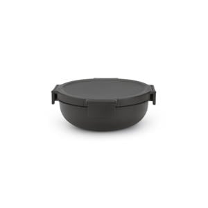 Make & Take salade lunchkom 1,3 liter, kunststof - Dark Grey