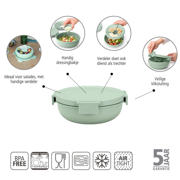 thumbnail: Brabantia Make & Take salade lunchkom 1,3 liter, kunststof - Jade Green