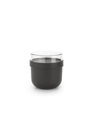 Make & Take yoghurtbeker - 0,5 l - Kunststof - Dark Grey