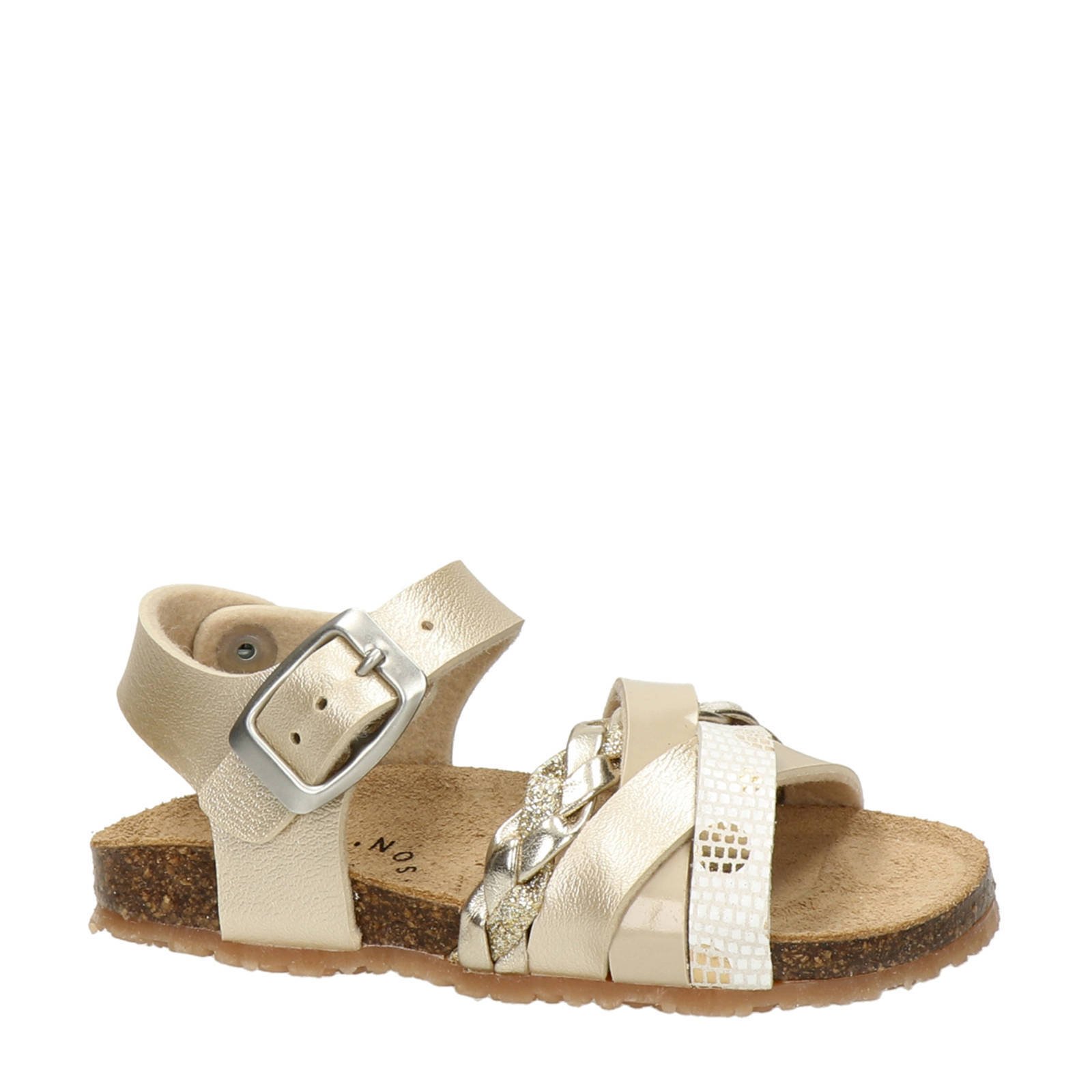 Nelson Kids leren sandalen goud wehkamp