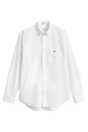 regular fit poplin overhemd wit