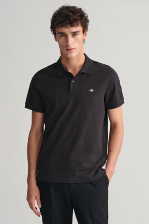 regular fit polo Shield met logo black