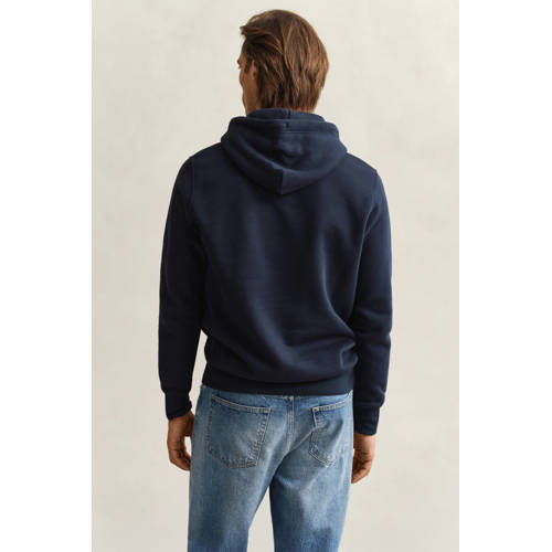 GANT hoodie Shield met logo evening blue afbeelding