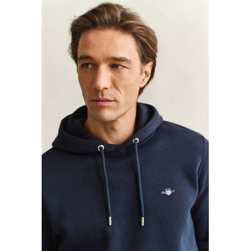 GANT hoodie Shield met logo evening blue afbeelding