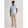 GANT regular fit T-shirt met logo en borduursels capri blue