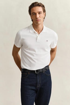 regular fit polo Shield met logo white