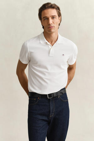 regular fit polo Shield met logo white