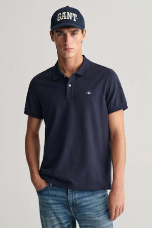 regular fit polo Shield met logo evening blue
