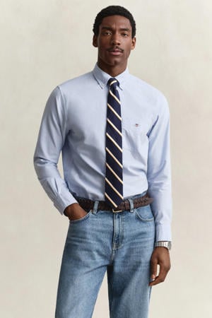 regular fit oxford overhemd lichtblauw