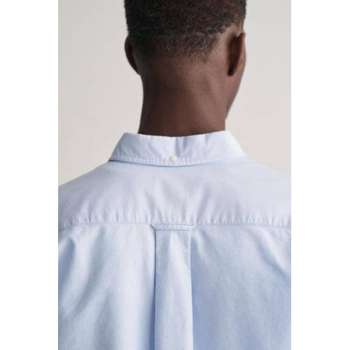 GANT regular fit overhemd met logo en borduursels light blue afbeelding