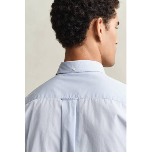GANT regular fit overhemd met logo en borduursels light blue afbeelding