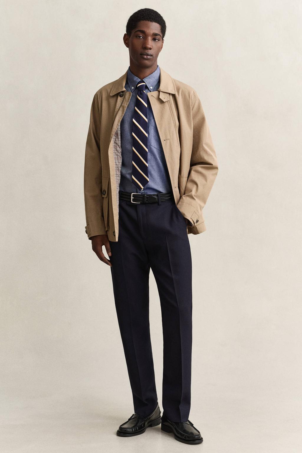 GANT regular fit oxford overhemd blauw