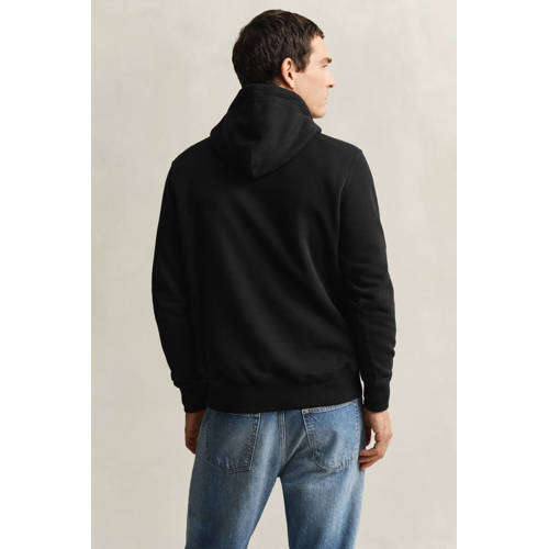 GANT hoodie Shield met logo en borduursels black afbeelding