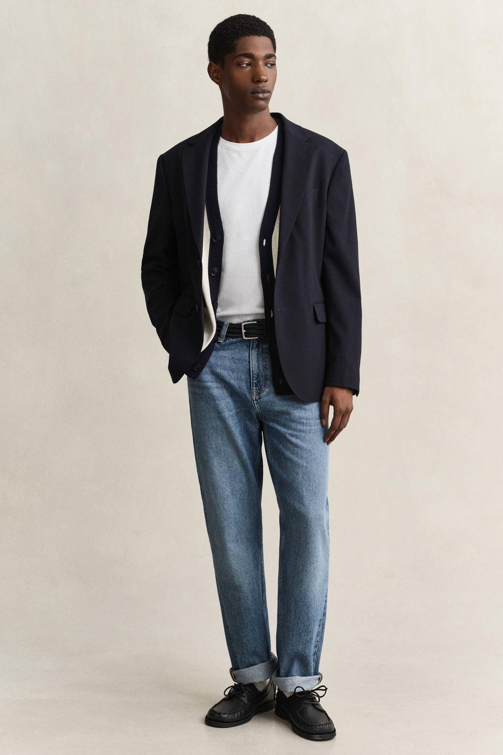 GANT regular fit T-shirt met logo en borduursels white